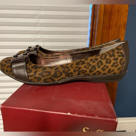 Sofft leopard print flats buckle animal print Palina - Picture 4 of 5